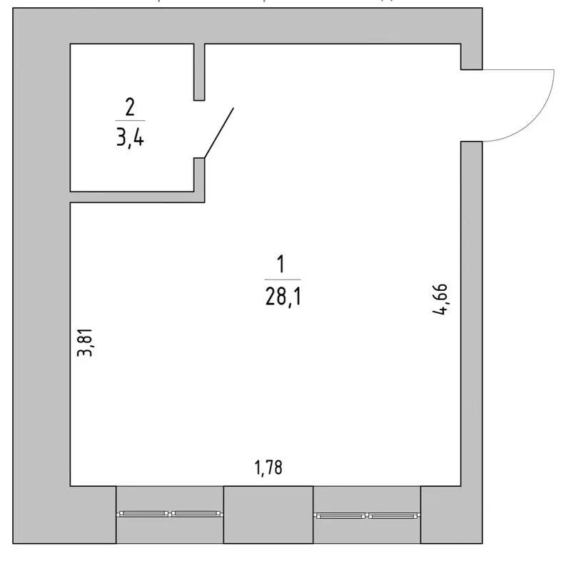 Продам 1-комнатную квартиру (вторичное)Садовая 2а 4